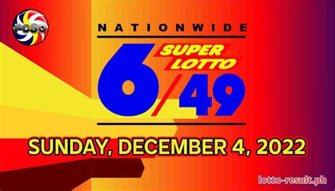 lotto result dec 4 2022|PCSO Lotto Result December 4, 2022 .